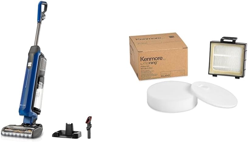 Kenmore CU5001 Litening Cordless Upright Vacuum + Kenmore KL2001 Litening Cordless Upright HEPA Filter Kit