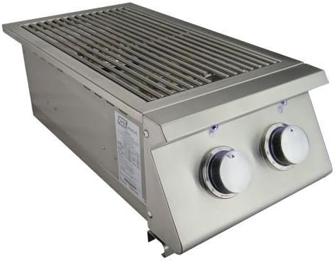 Premier Slide-in Double Side Burner with Blue LED Light - LP