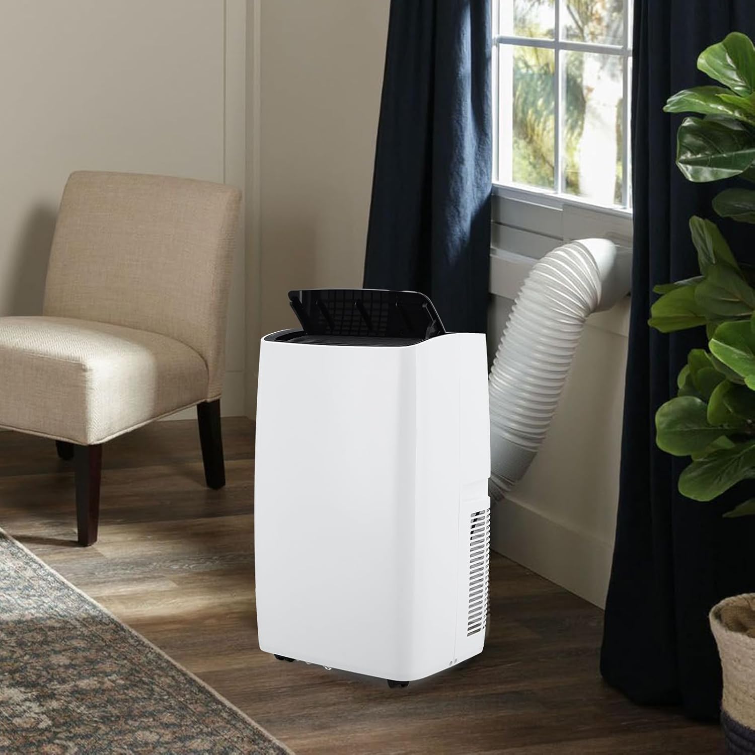 12000 BTU Portable Air Conditioner with Remote Control Home and Office Air Conditioner for Cools up to 450-550 sqft White