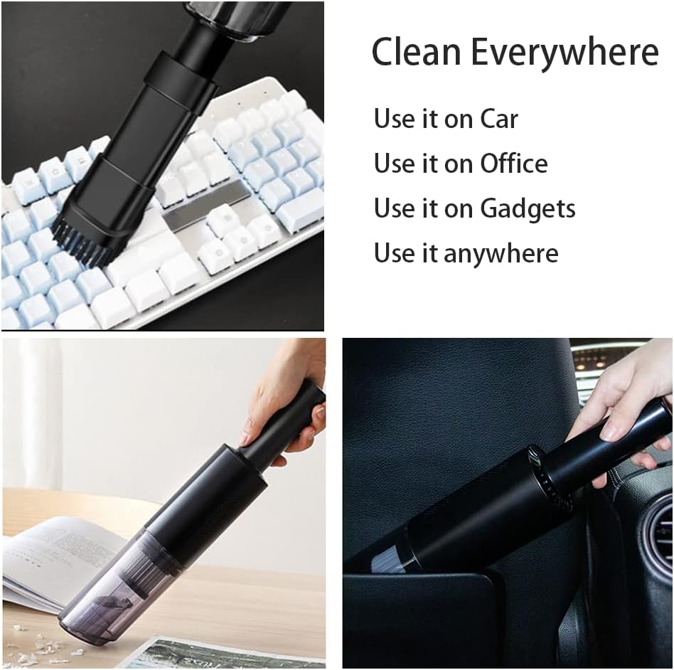 Gerrit Mini Vacuum, Portable Handheld Vacuum Cleaner Cordless, Small Hand Held Rechargeable Car Vacuum with High Power Suction Cleaning for Home Car Pet Hair, As Shown in the Figure