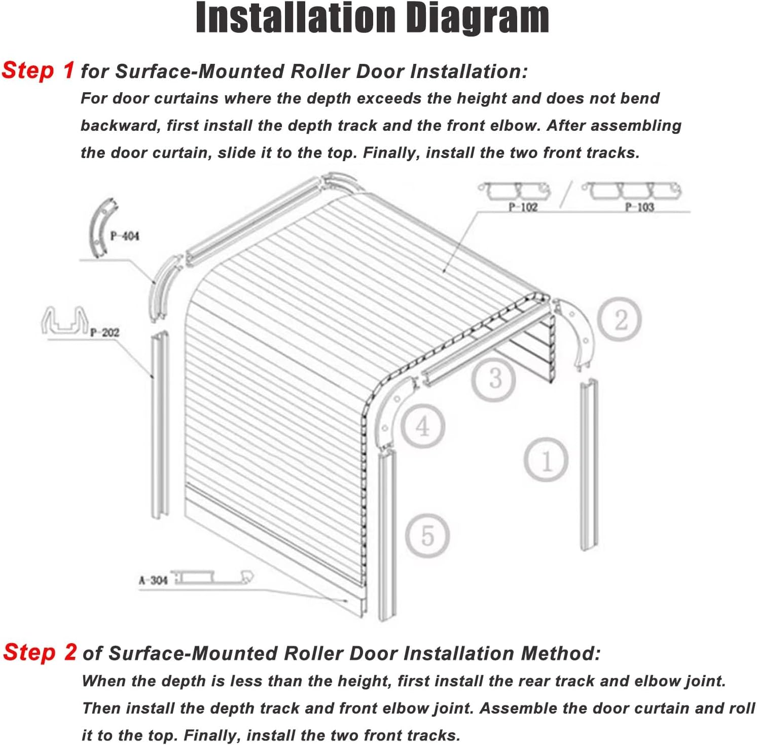 16 20 24 28 32 34 36”Wide Small Roll Up Folding Doors, Retractable Sliding Tambour Cabinet Door with Track for Kitchen/Appliance Garage/Campervan(16x33inch/40.6x83.8cm)
