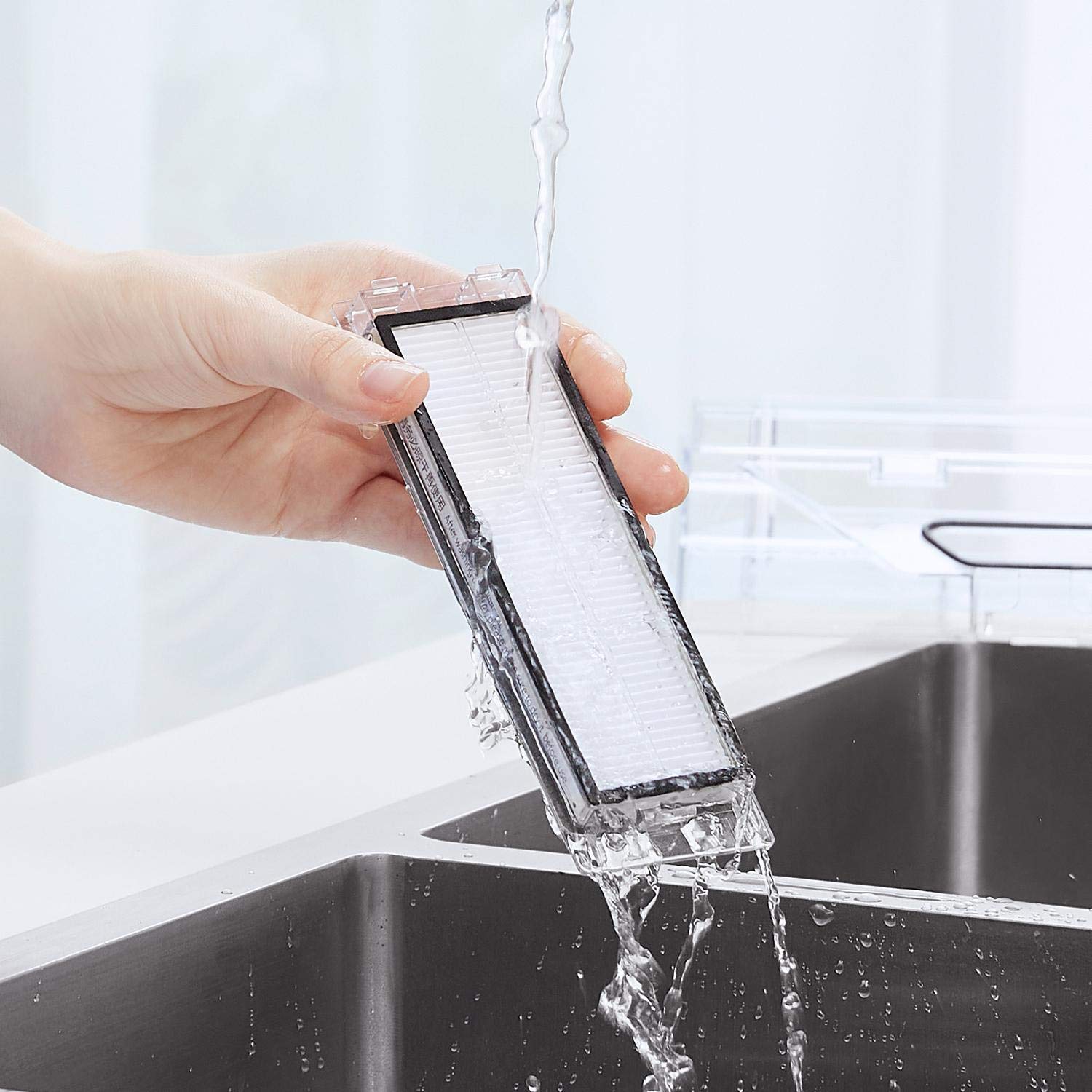 roborock Q5+ Robot Vacuum with Washable Filter(2 PCS) Bundle, Hands-Free Cleaning for up to 7 Weeks, 2700Pa Max Suction, 180mins Max Run-Time, Compatible with Alexa, Perfect for Pet Hair