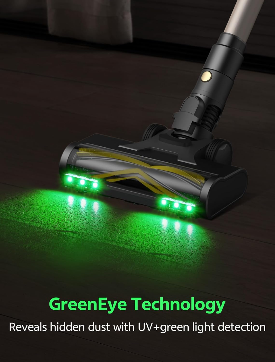 Ultenic Cordless Vacuum Cleaner, 550W 50KPA 65Mins, Stick Vacuum Cordless Rechargeable with Touch Screen, Self-Standing, 180° Lay-Flat, Anti-Tangle Handheld Vacuum Cleaners for Home/Pet Hair/Carpets