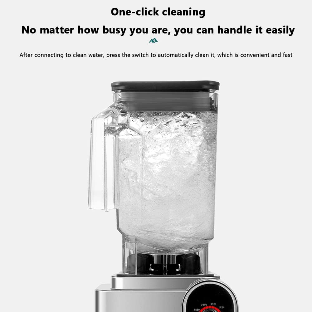 Commercial Smoothie Maker, Large Capacity 2200W High Power Blender Commercial Blender, High Speed 6 Blade Milkshake Maker