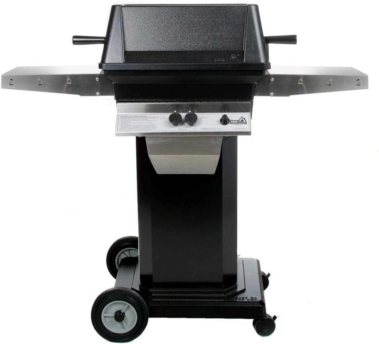 A40 Cast Aluminum Propane Gas Grill On Black Portable Pedestal Base