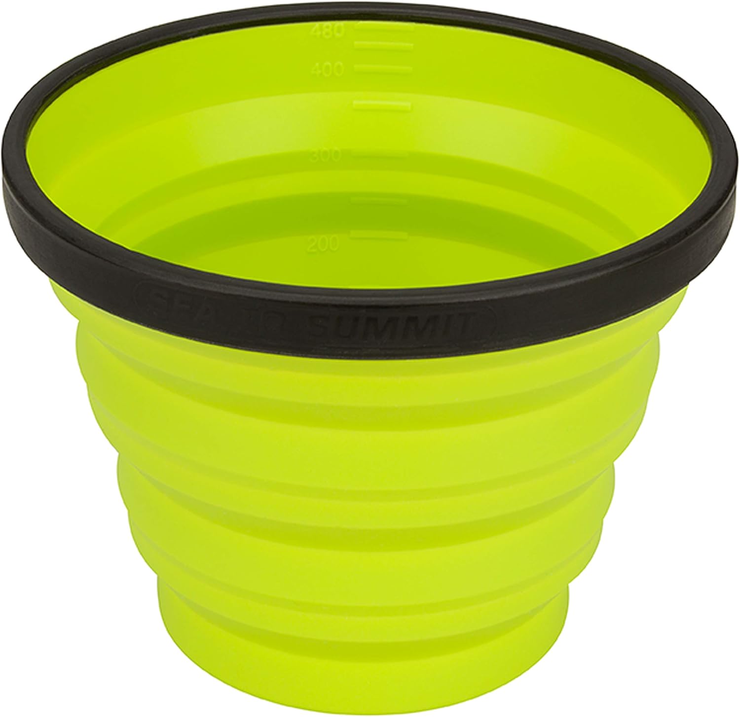 Sea to Summit X-Series Collapsible Silicone Camping Drinkware, Mug (16.2 fl oz), Lime Green