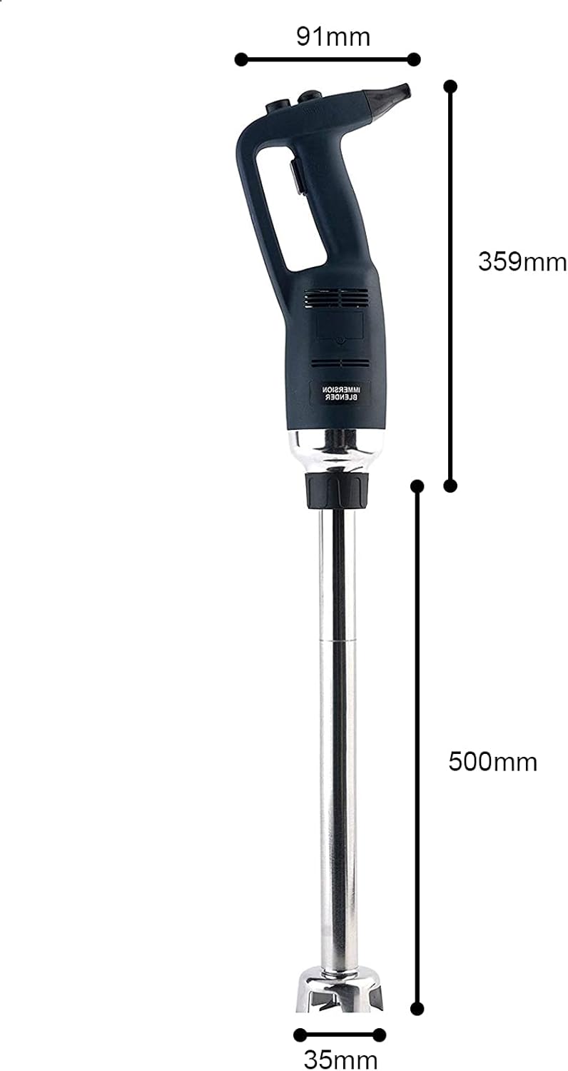 20 in Heavy Duty Immersion Blender for Kitchen Commercial Mixer Electric 500W Detachable Shaft Adjustable Variable Speed Emulsifier Blender Handheld