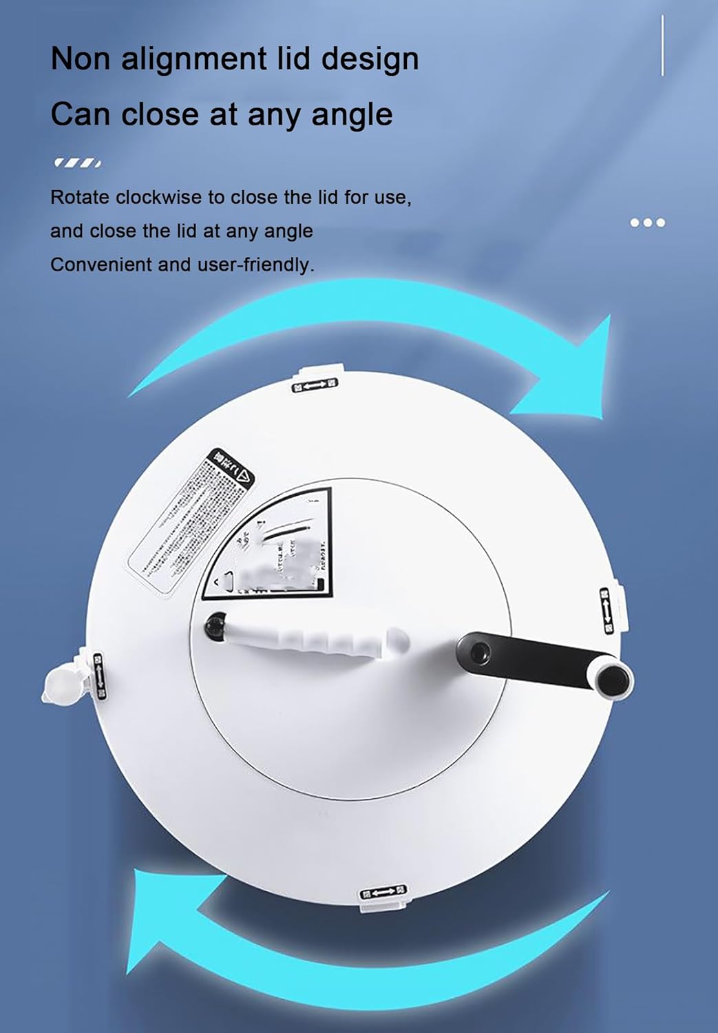 Portable Hand cranked clothes spin drying bucket,Non-Electric Washing Machine and Spin Dryer,Mini Hand Crank Washing Machine Dehydrator for Dormitory, Apartment, Rv (blue)