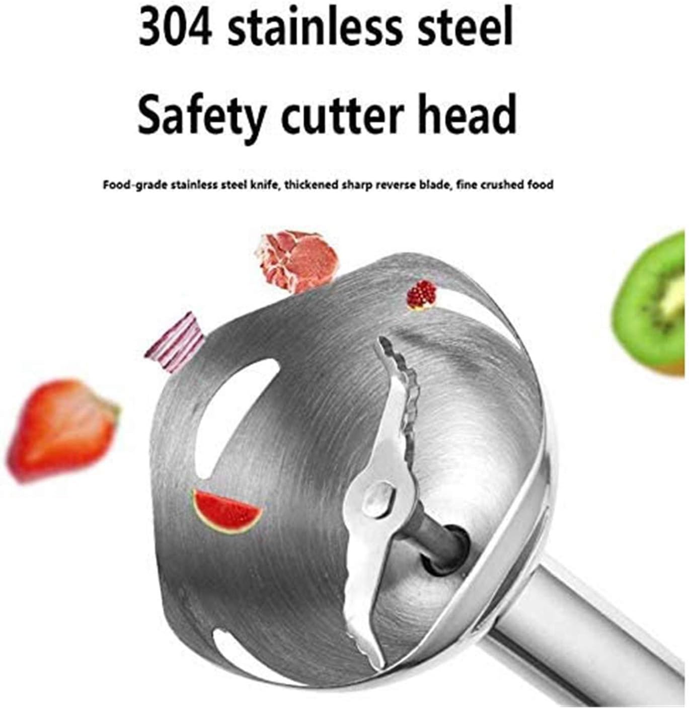 Immersion Blender 400W Hand Blender 4-in-1 Hand Blender Set Includes Stainless Steel Stick Blender Chopper Beaker Milk Frother and Whisk BPA-Free