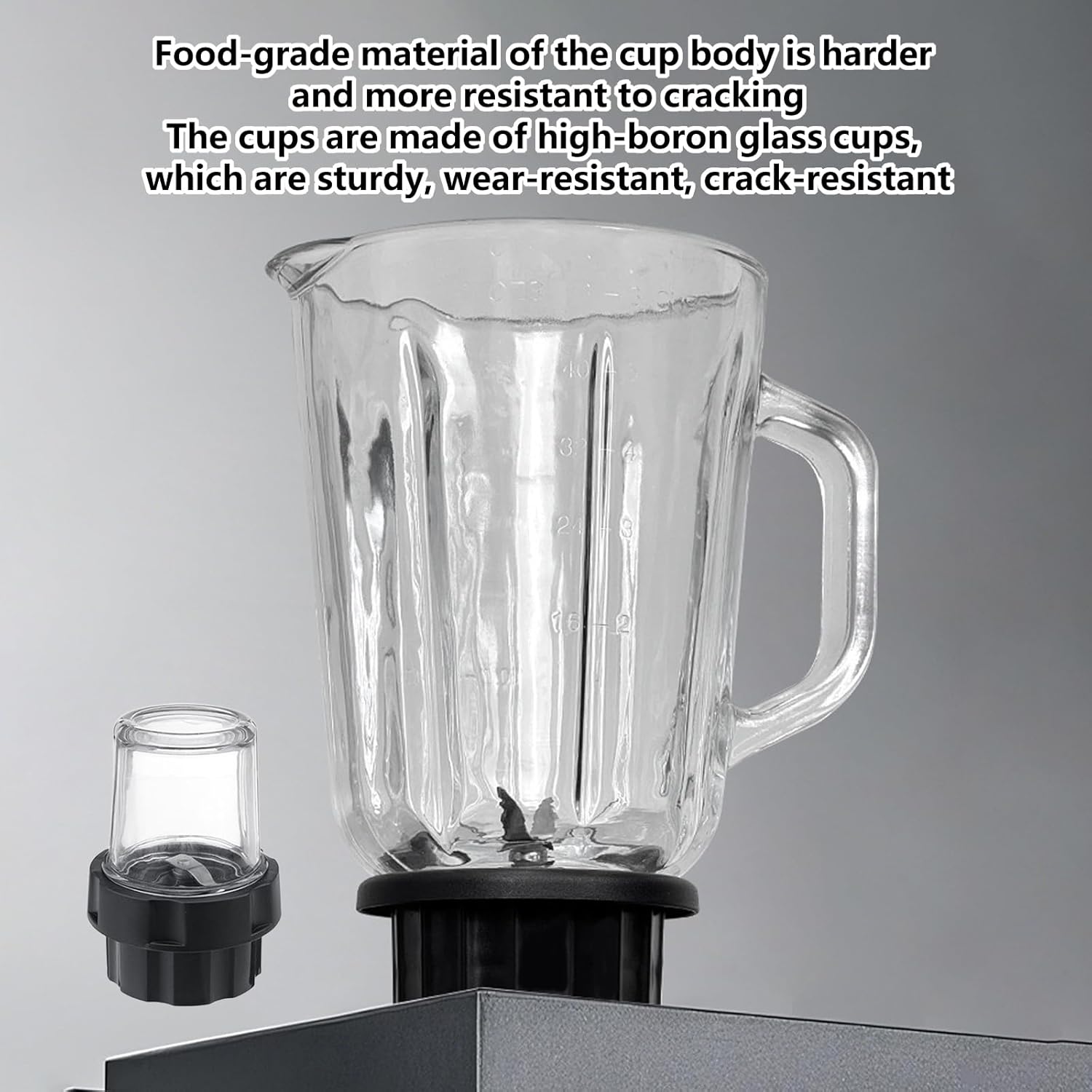 Blender, Fruit Juicer, Blenders, 1.5 Liter Large Glass Cups and 0.8 Liter Glass Cups 5-speed Adjustment Blender for Fruit Drinks, Smoothies, Soybean Milk (110V 600W US Plug)