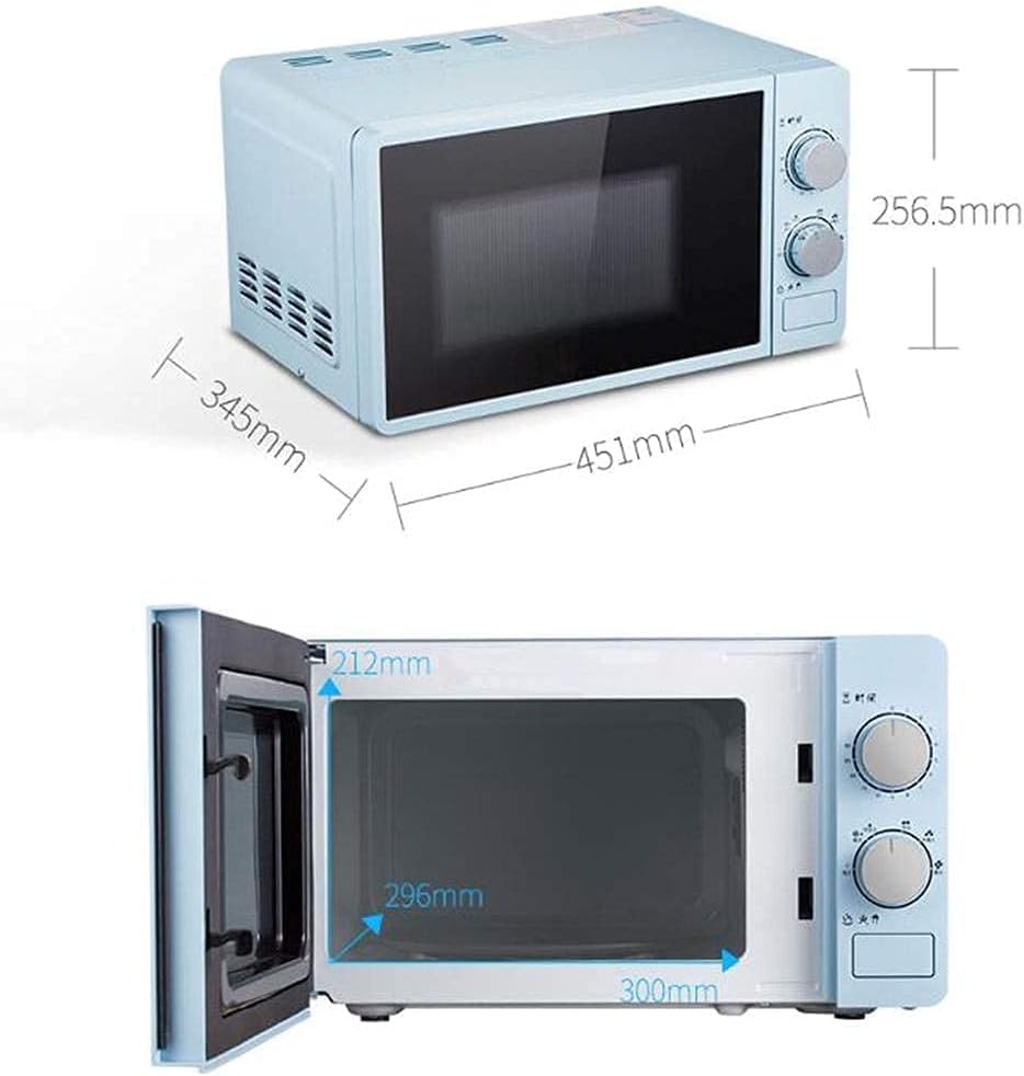 20L Small Multifunctional Microwave Oven - 220V Mechanical Rotating Kitchen Cooker for Steaming Heating Boiling Commodity Code: LXJ-6 (Color : Blue) (Blue) (Blue) Aesthetic and Practical (Blue)