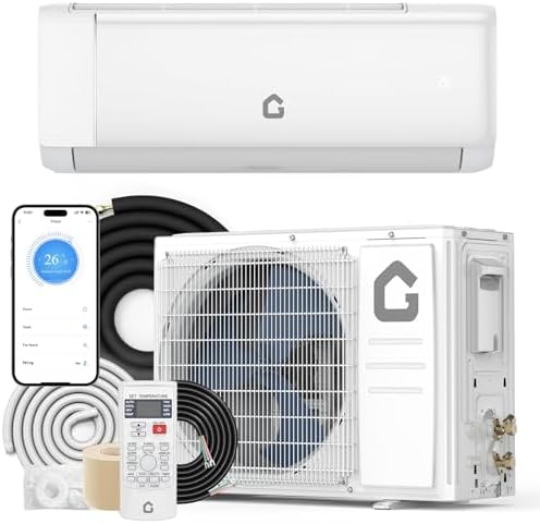 18,000 BTU Air Conditioner & Heater Pump, Covers Room Up to 1000 Sq. Ft, Enabled WIFI 21 SEER2 230 V Energy Efficient Ductless Air Conditioner, Mini Split AC & Heater Pump w/Inverter