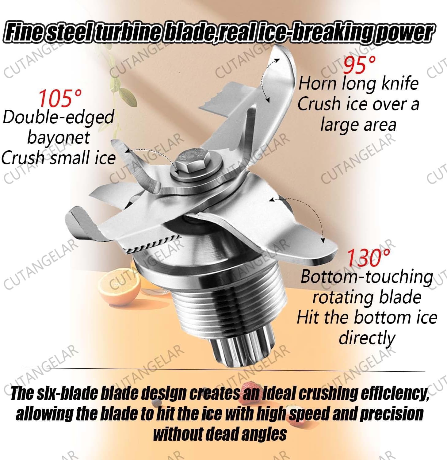 Commercial Blender 2200W with Soundproof Cover - 2L Large Capacity Quiet Professional Blender, 5 Preset Speeds, 17000 RPM Ice Crushing, for Crushing Smoothies and Milkshakes