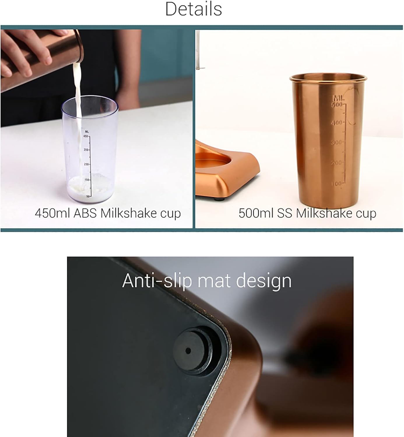 Blender, Stainless Steel Commercial Milk Tea Shop Milkshake Machine, 2 Speed ​​Adjustment Control, Suitable for Dessert Shop, Tea House, Cake Shop, Cafe