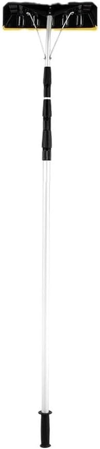 21ft Aluminum Roof Snow Rake with A Rotary Locking Telescopic Design; A Lightweight Snow Removal Tool