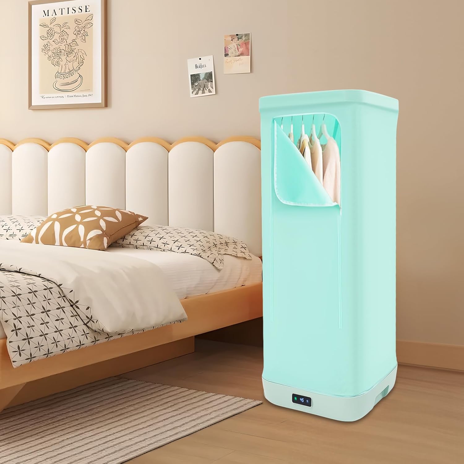 Folding Portable Clothes Dryer, Electric Travel Clothes Dryer, Household Mini Quick Drying Dryers Clothes Wringer Compact Suitable for RVs, Apartments, Travel, Student Dormitories