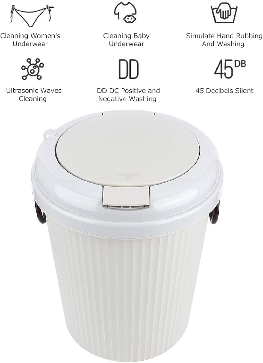 Electric Washing Machine, Portable Washing Machine, for Home Baby Blothes Washing Outdoor Wash Underwear()