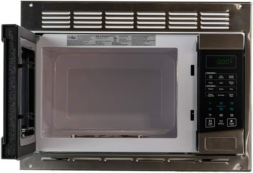 Tough Grade 1.0 Cu ft Stainless Steel MIcrowave with trim Kit | 900W | Multi-Section Cooking | Defrost | Child Lock