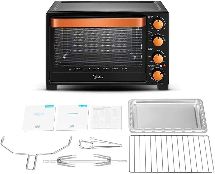 oven mini oven air fryer oven Oven Breakfast Machine Independent Temperature Control 4-Layer Roasting Built-in Lighting Gourmet 32L Mini Ovens Toaster Oven Air Fryer,, Onesize