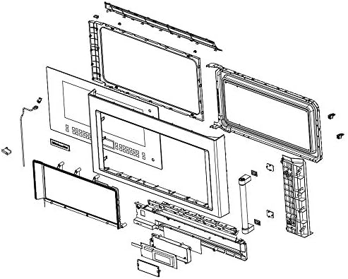 Whirlpool W10711113 Microwave Door Assembly (Stainless) Genuine Original Equipment Manufacturer (OEM) Part Stainless