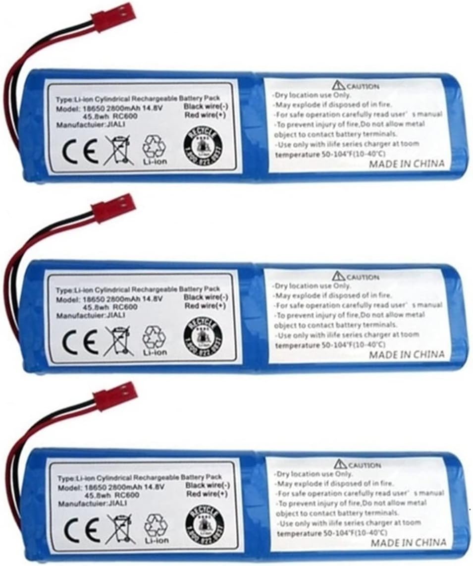 Compatible with Ecovacs DF45 DF43 Compatible with ILife V3 v3s PRO X3 V50 V55 V8s X750 14.8V 2800mAh Rechargeable Battery Robotic Cleaner Parts (Color : 12)