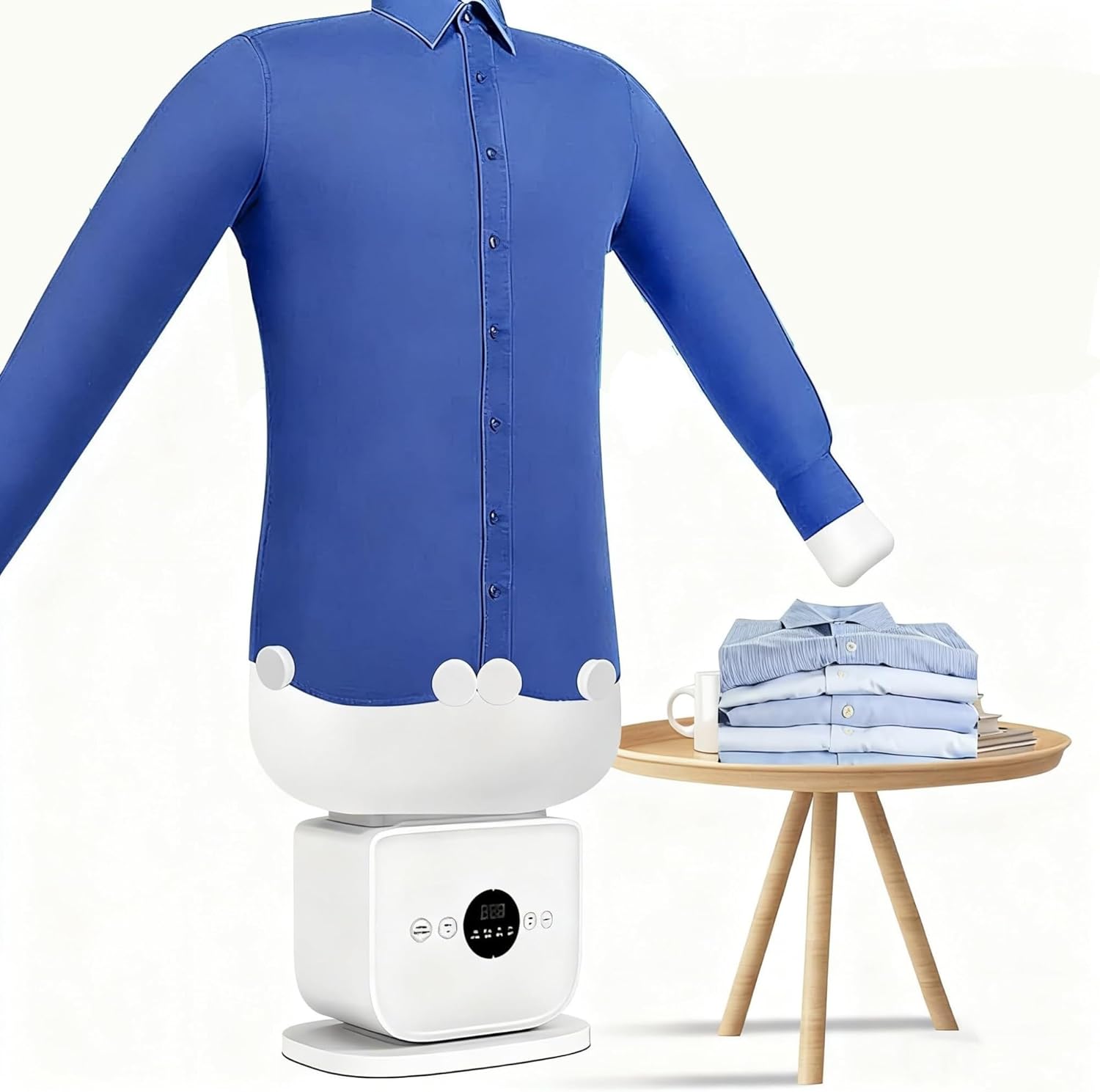 Automatic Ironing Machine Delivers Professional Grade Fabric Care with 360° steam Penetration,eliminating 99% Wrinkles in 8 Minutes