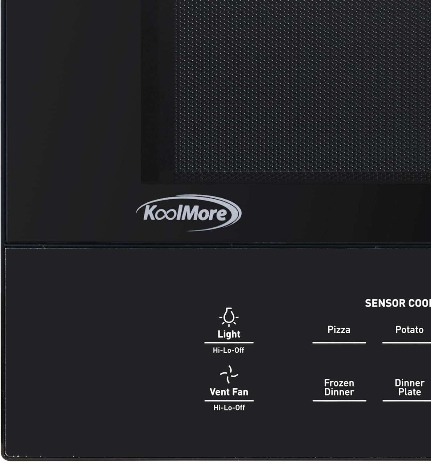 KoolMore 30-inch 1.6 cu. ft. Over the Range Microwave Oven with Sensor Cooking, 1,000 Watts and 300 CFM in Stainless-Steel and Black, UL Listed