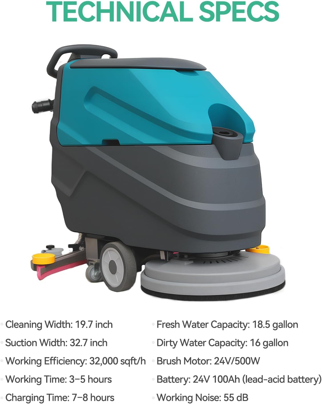 Walk Behind Floor Scrubber Machine, 22