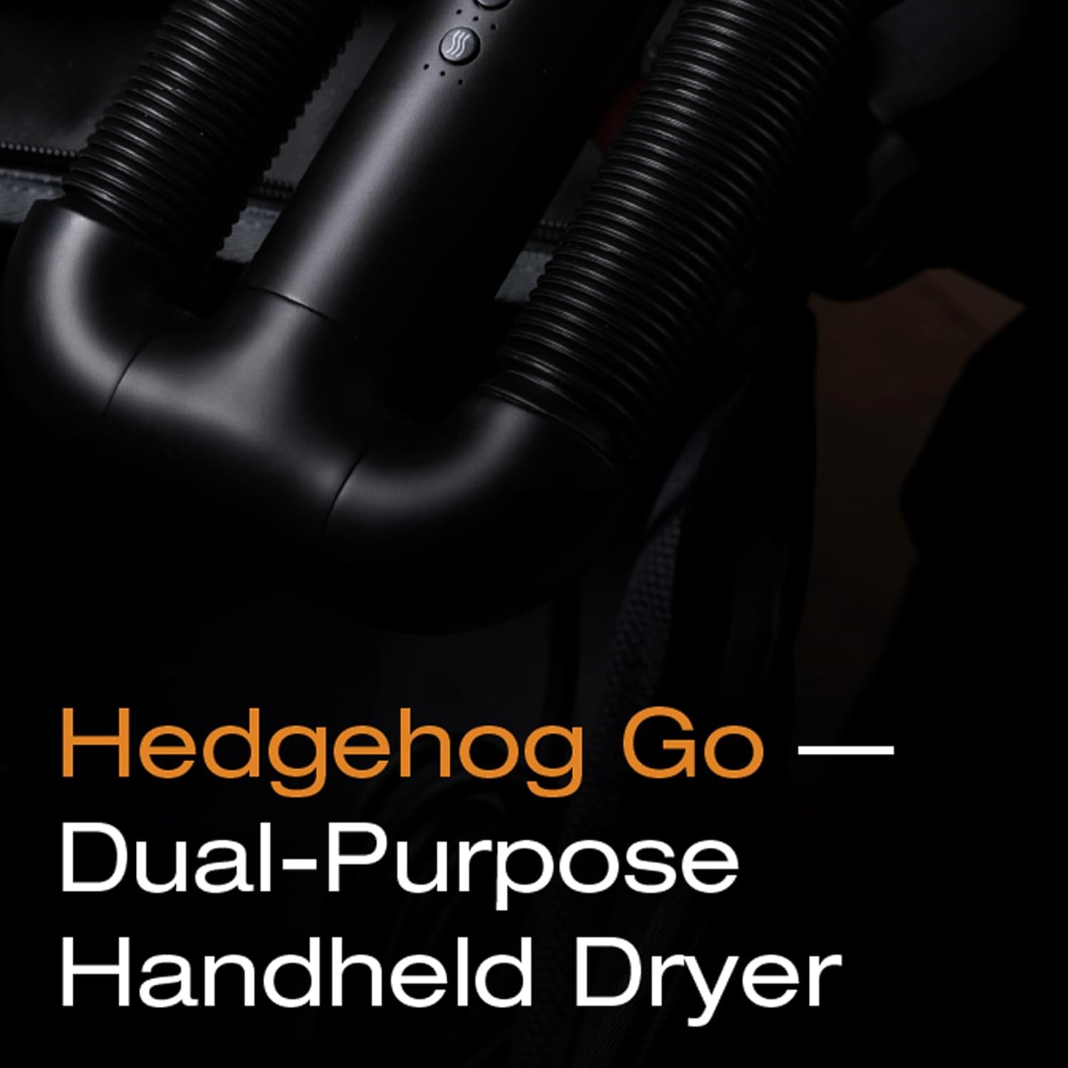 Hedgehog GO Portable Shoe & Gear Dryer – 105,000 RPM High-Speed Travel Boot & Glove Dryer | Compact 350g Lightweight Design | Dual-Voltage (100–240V), Adjustable Heat & Timer