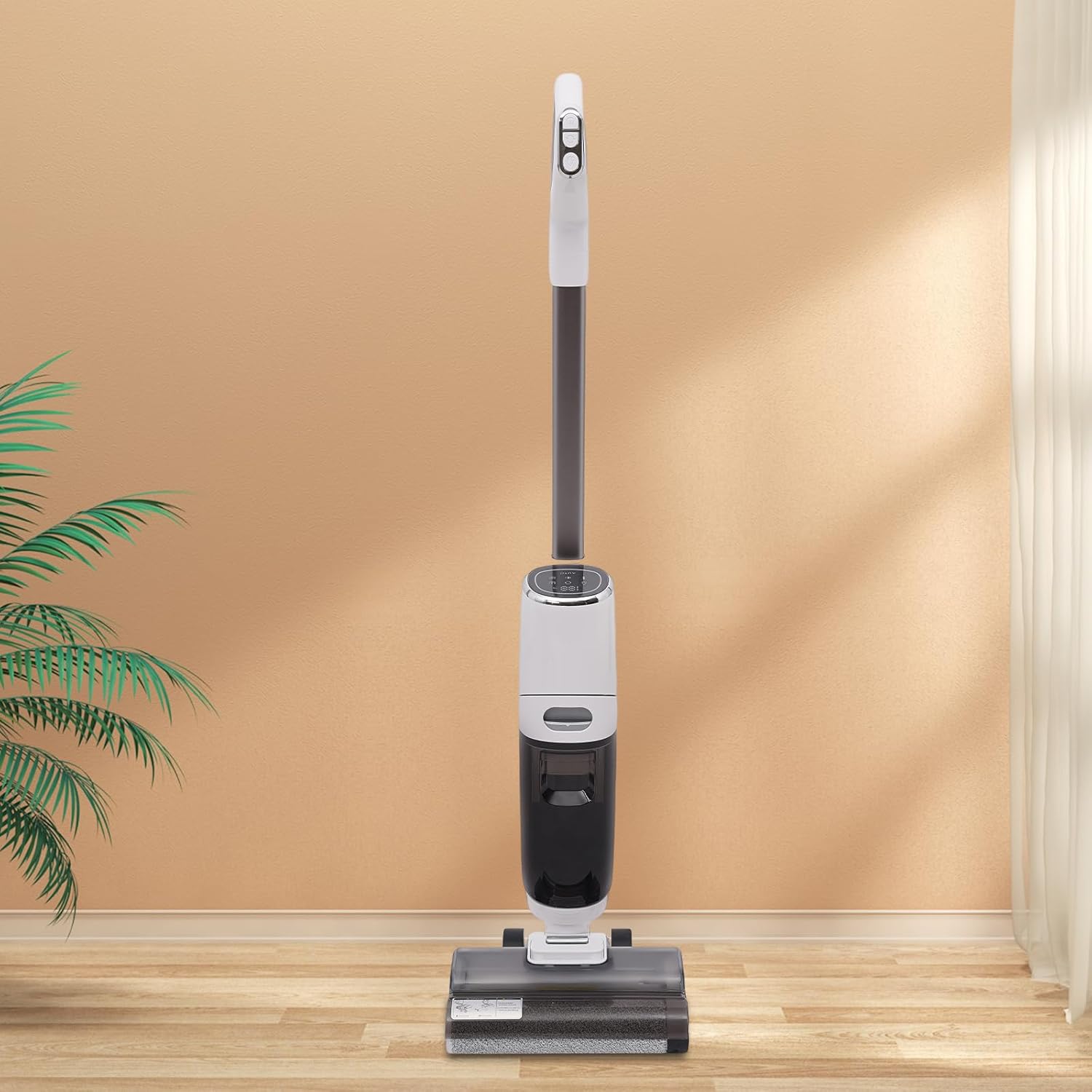 Wet Dry Vacuum Cleaner 250W Cordless Hardwood Floor Cleaner Smart Wet Dry Vacuum One-Step Cleaning Vacuum Mop Great for Multi-Surface