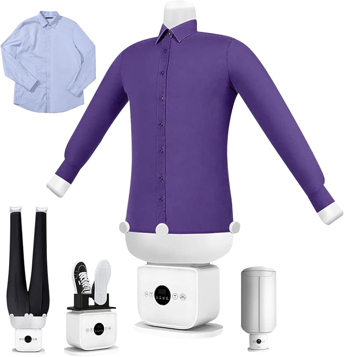 Inflatable Ironing Machine, Touched Automatic, Hands Free, Custom Heat & Timer Settings, Quick Ironed Dry of Shirts, Pants & Shoes(C)