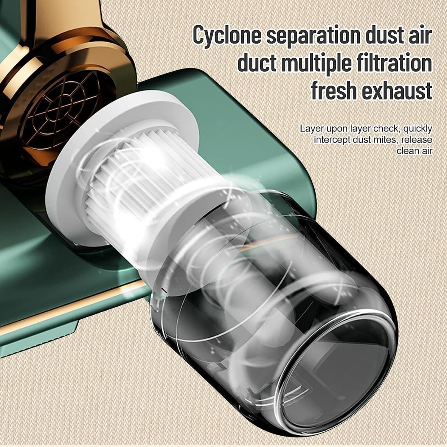 Vacuum Cleaner for Bed Mattress, 3-in-1 Wireless Handheld Vacuum for Bed 14kpa Super Suction Deep Mattress Cleaner Effectively Clean Up Bed, Pillows, Carpets, Etc,Green