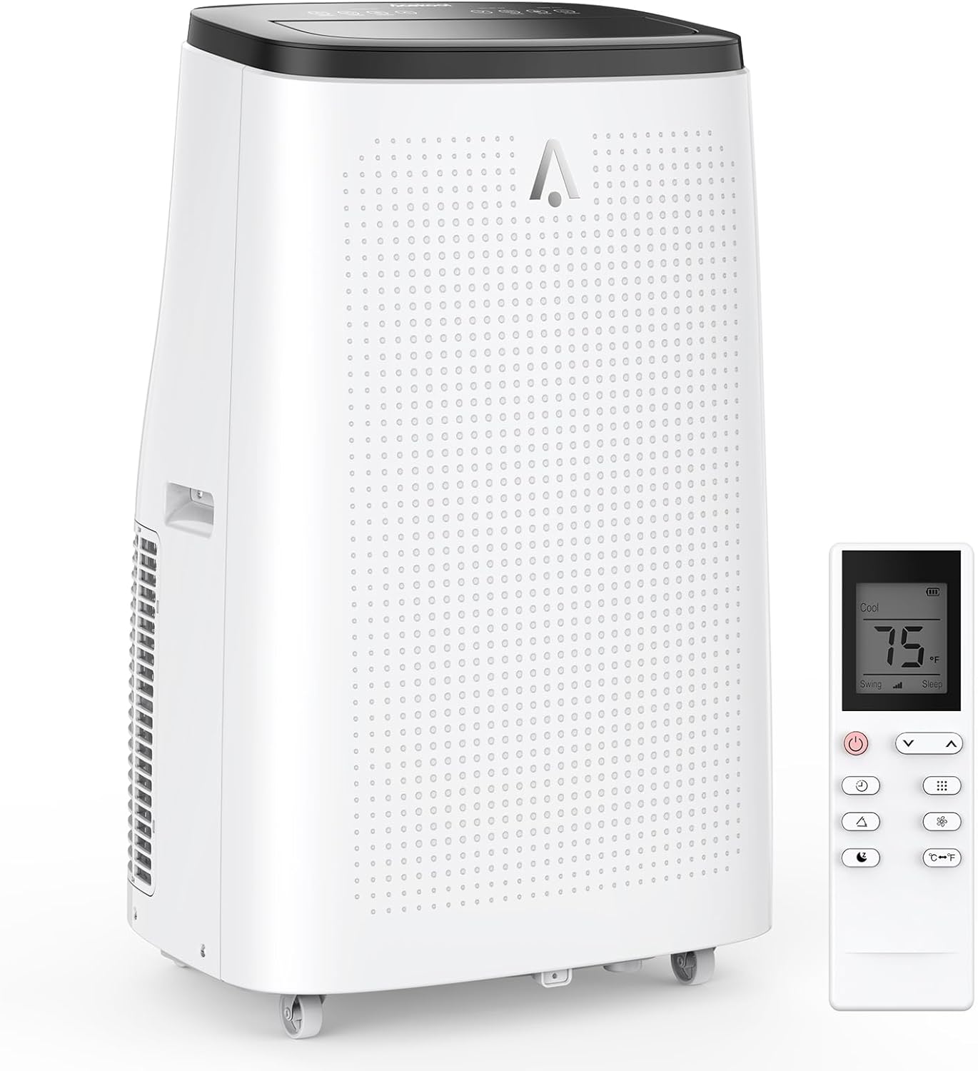 Portable Air Conditioner for Room Up to 500 Sq. Ft, 4-In-1 Portable AC Unit with Dehumidifier, Multi-Speed Fan, Sleep Mode, Remote Control, and 24-Hour Timer, 15,000 BTU