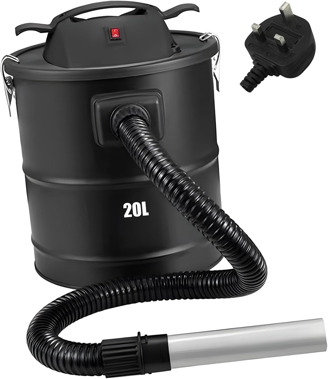 Compact Fireplaces Ashes Vacuum with 18kPa Suction Power 1200W Motor Household Barrels Vacuum Easy to Use for Fireplaces