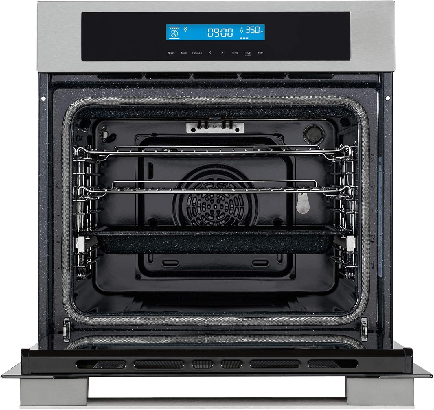 COSMO COS-C106SIX-PT 24 in. Lumin Collection 2.5 cu. ft. Electric Wall Oven, 8 Functions and True European Convection in Stainless Steel