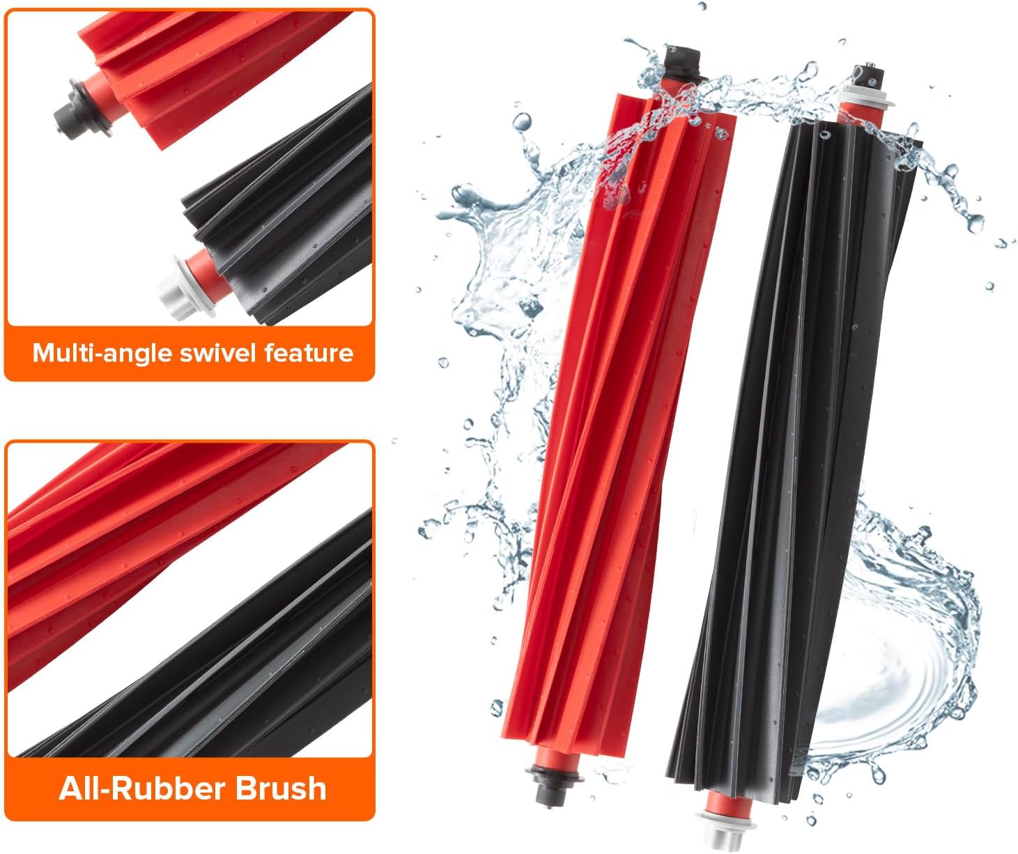 roborock Qrevo Slim Robot Vacuum and Mop Combo with Dual Main Brush Replacement