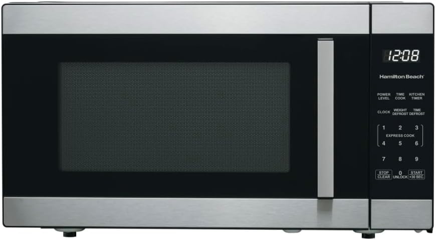 Aurevia™ SenseCook Pro Countertop Microwave, 1.6 Cu Ft, 1100W, Stainless Steel, LED Display, 7 Sensor Cook Options, 12.4-Inch Turntable, 21.8x19.8x12.2-Inch