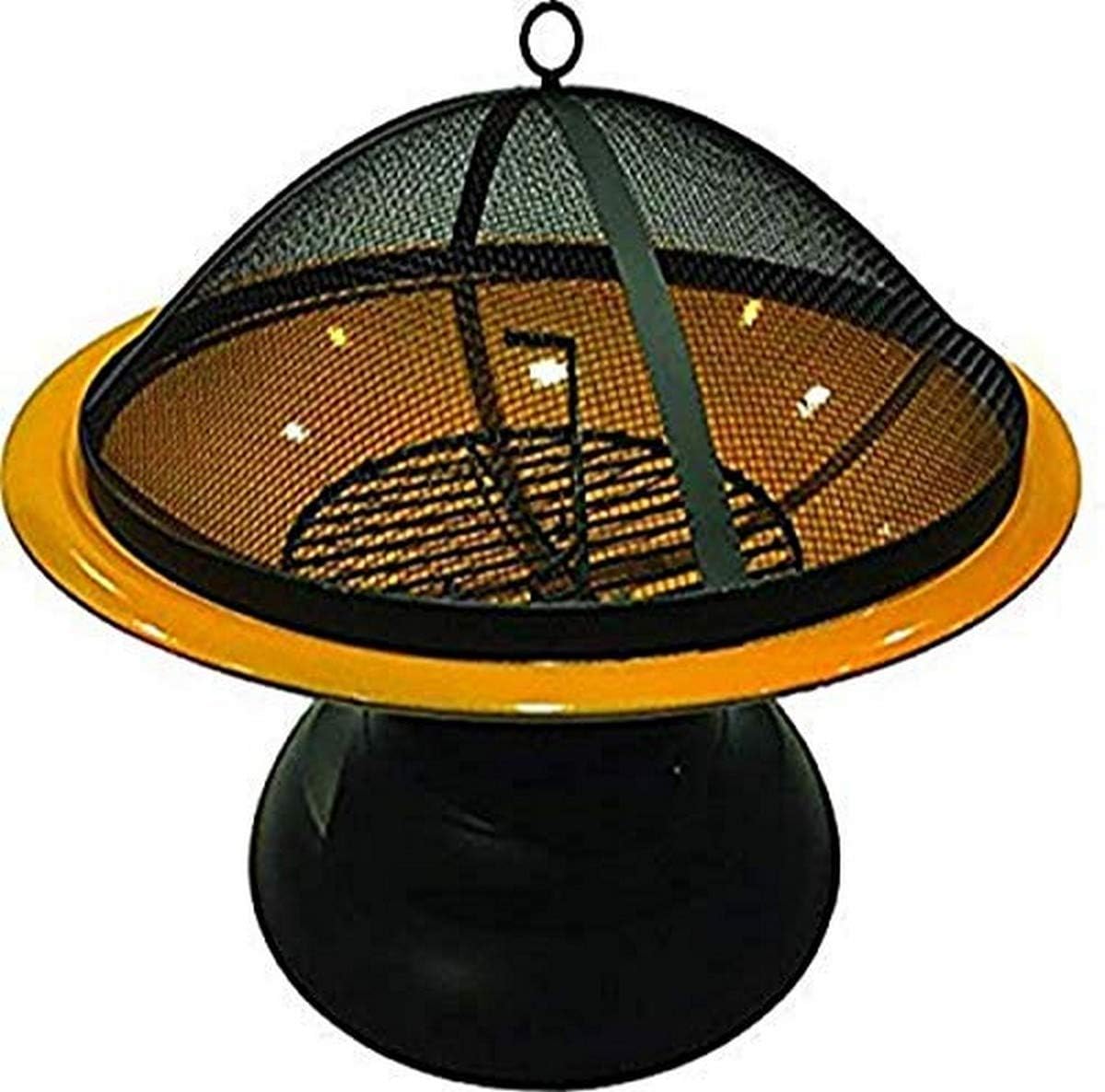 LF273AORG Vesta Orange Enameled Fire Bowl/Pit, Powder Coated Steel