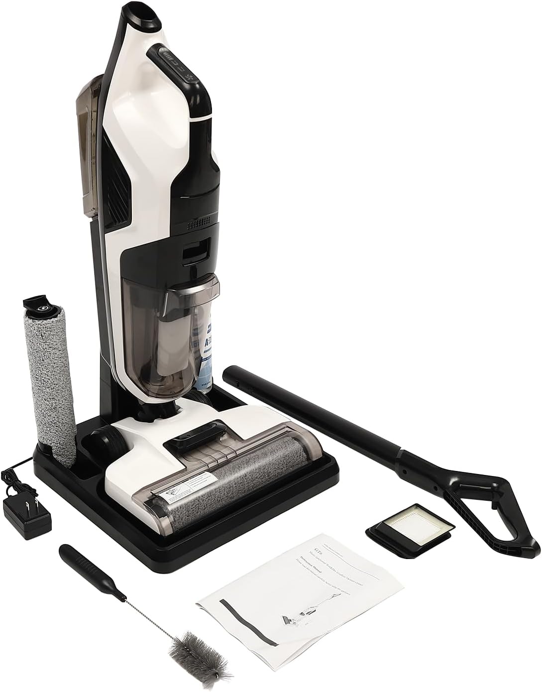 Cord-Less Hard Floor Cleaner, Cord-Less Wet Dry Vacuum Cleaner, Suction(＞3000pa), Home Use Electric Mop Washer, for Kitchens, Living Rooms, Bedrooms, Ceramic Tiles