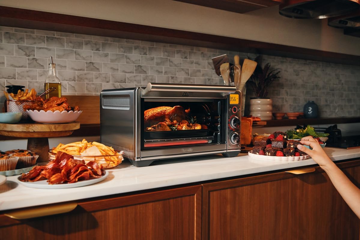 Breville Smart Oven Air Fryer Compact, Brushed Stainless Steel
