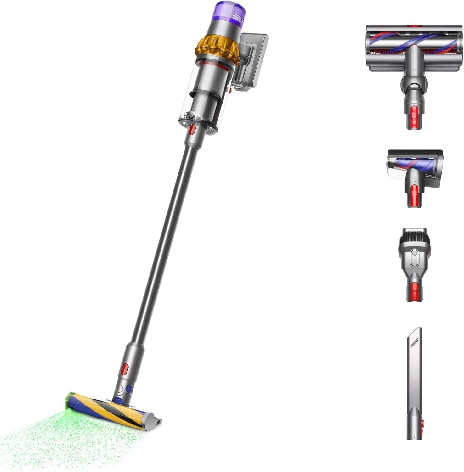 Dyson V15 Detect Plus Cordless Vacuum, Yellow/Nickel (Renewed Premium)
