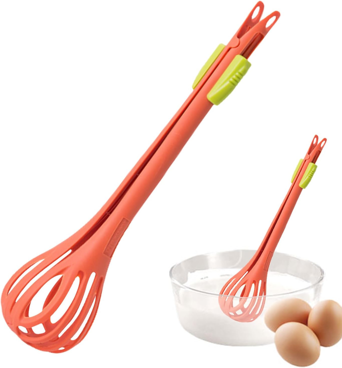 Multifunctional Egg Beater | Dependable Grip Egg Whisk | Food Clip for Boiled Eggs | Handheld Egg Whisk Blender for Cooking, Blending, Whisking and Stirring