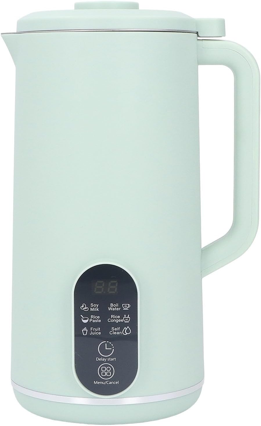 Akozon Akozon Intelligent MultiFunctional Soy Milk Blender Machine – Automatic Countertop Blender with 10 Leaf Stainless Steel Blades, Easy, and Temperature Control for (Green US Plug 110V)