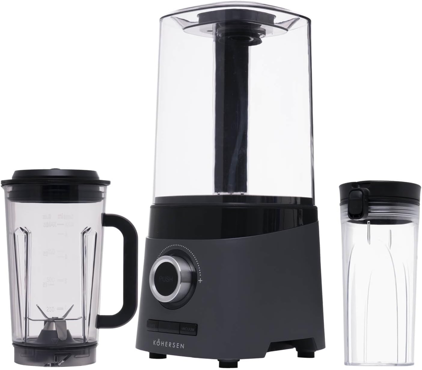 Glass Blender 71097 Anthracite 600 W 80 kpa 600 ml