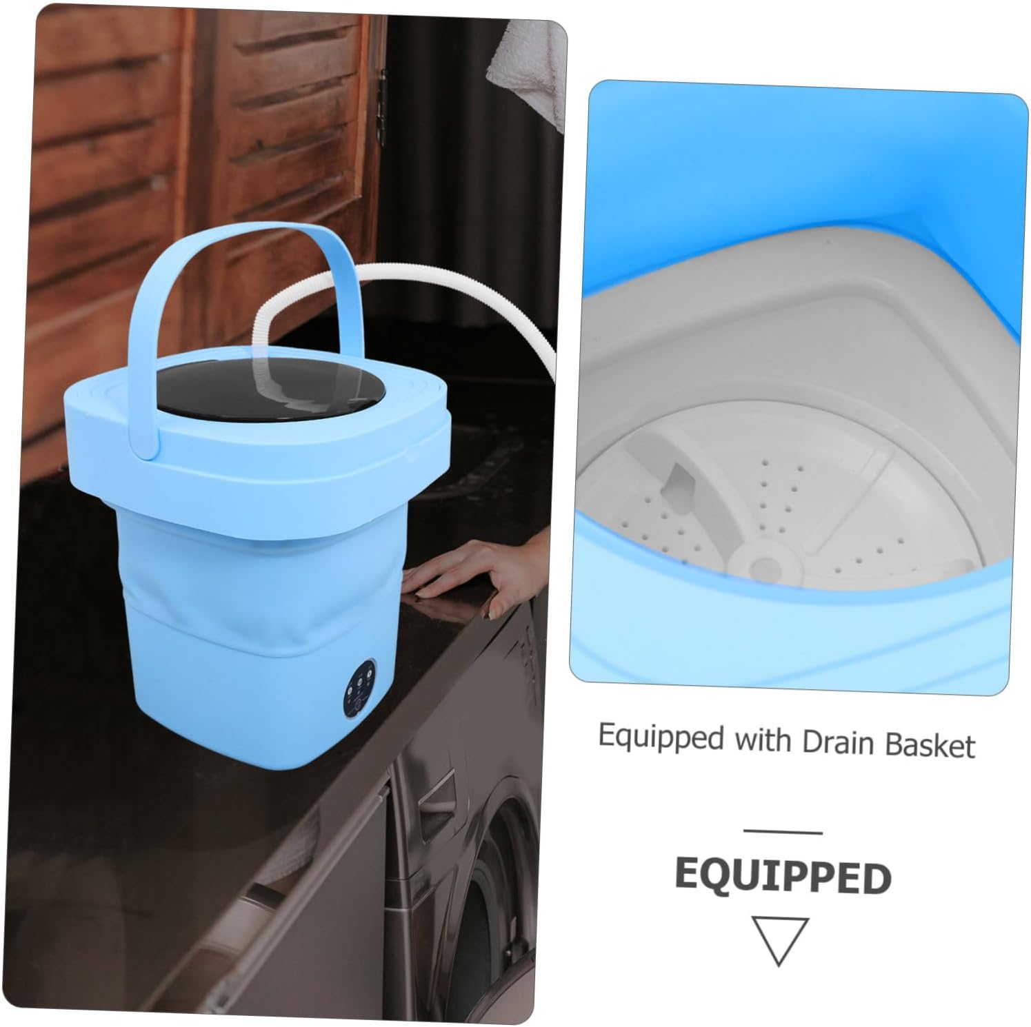 Collapsible Washing Bin Mini Washer Machine off Foldable Washing Machine Compact for Travel