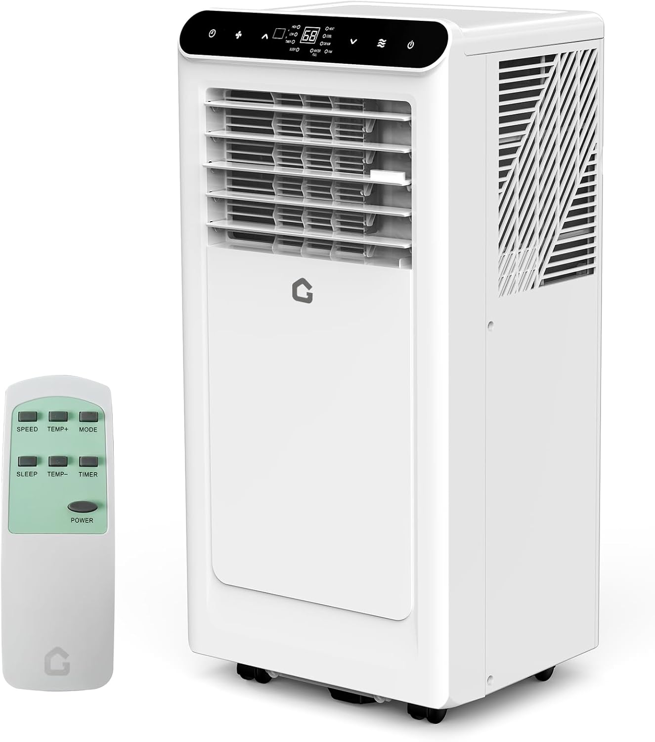 Garvee Portable Air Conditioners with Heater, 10,000 BTUs Portable AC for Room Up to 450 Sq.Ft, 4 in-1 Quiet Cooling AC Unit with Fan & Dehumidifier, Remote Control, 24H Timer, Window Install Kit