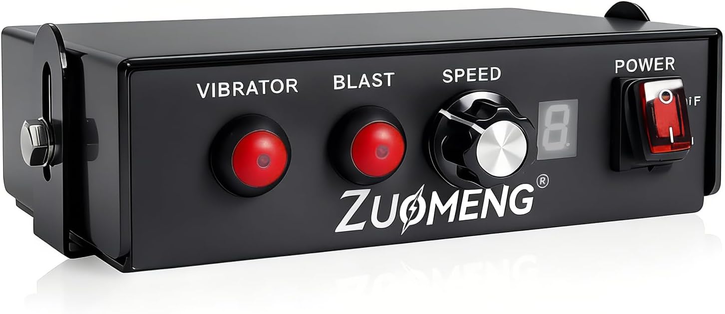 Salt Spreader Speed Controller, 0–9 Speed Levels with Blast Mode, Compatible with TGS Series Tailgate Spreaders SaltDogg 3011864, Cab Control Prevents Clogging for Winter Snow Removal