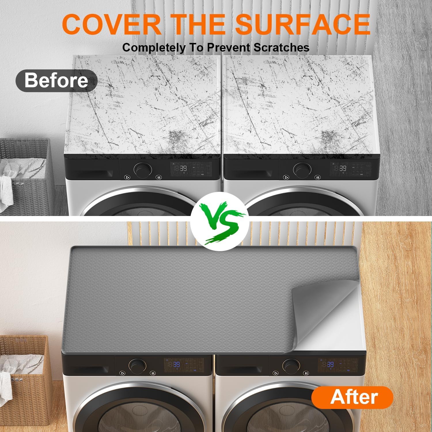 ​Carry360 Washer Dryer Countertop Protector Mat 54