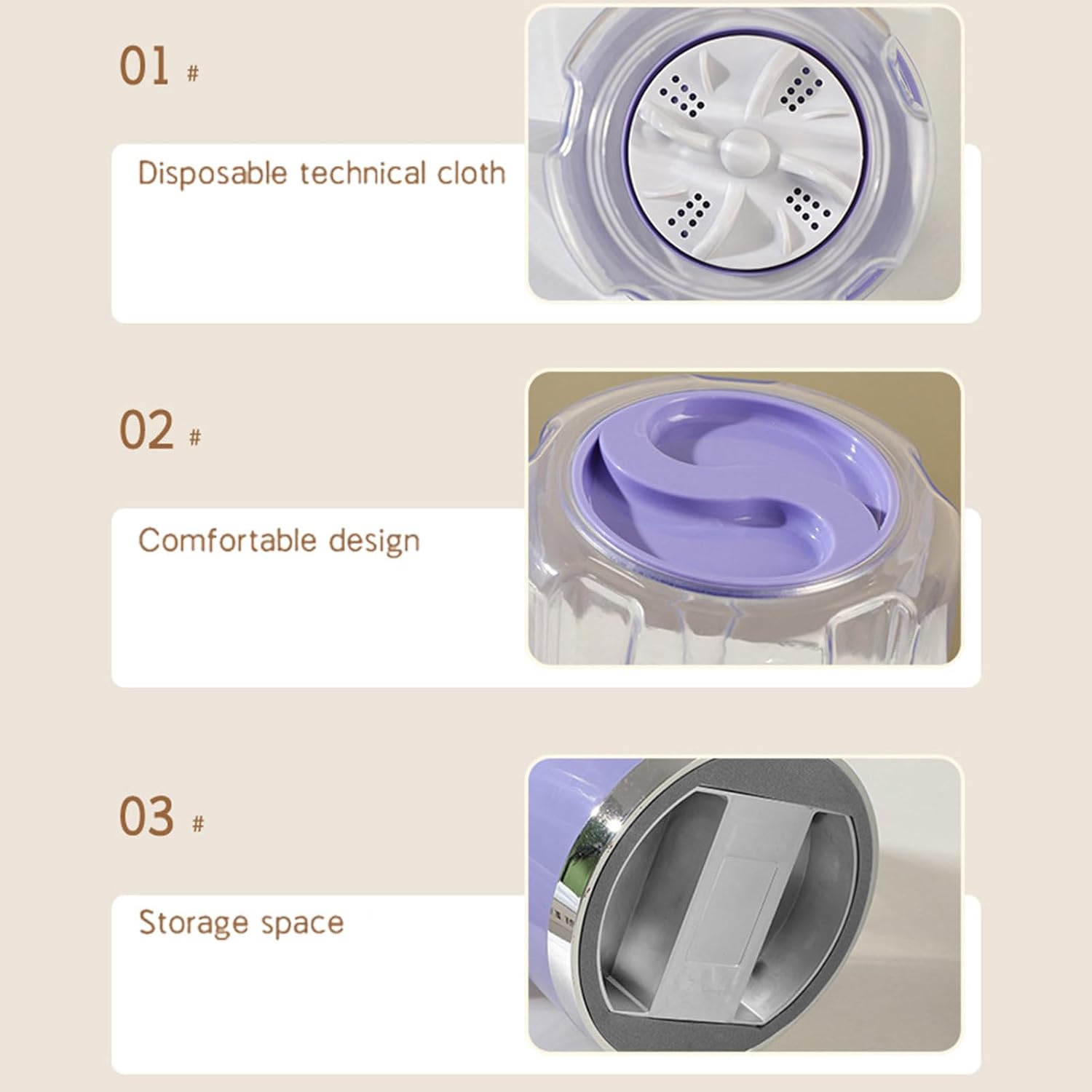 2025 Upgraded Mini Washing Machine, Underwear Washer, Portable Rechargeable Cordless Mini Washing Machine, Laundry Cup for Bra, Underwear, socks, Clothes and Camping RV Travel (Green)