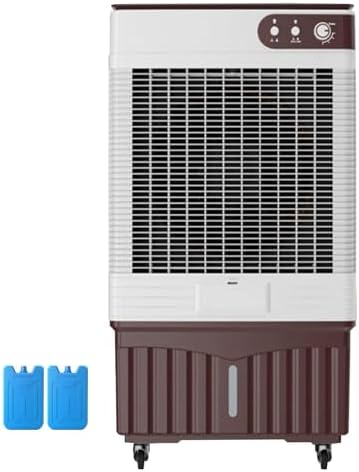 Swamp Cooler, Portable Evaporative Air Cooler, 120° Oscillation Portable Air Conditioner with Knobs, 2 Modes & 3 Speeds for Outdoor Indoor Use